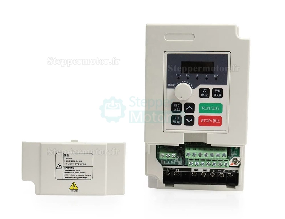 800W 110V/220V Kit moteur de broche refroidi par air JGF-F65A-800 + H100-0.75 avec driver de broche (VFD) et 13 pi&egrave;ces pinces ER11